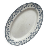 Oval ironstone dish “Hazelnuts” U&C Sarreguemines