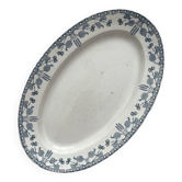 Oval ironstone dish “Hazelnuts” U&C Sarreguemines