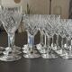 Service de 22 verres en cristal Saint-Louis modèle Chantilly