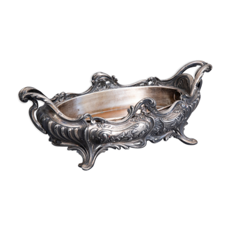 A Louis XV-style mid-table in silver metal, master punch Victor Saglier), France