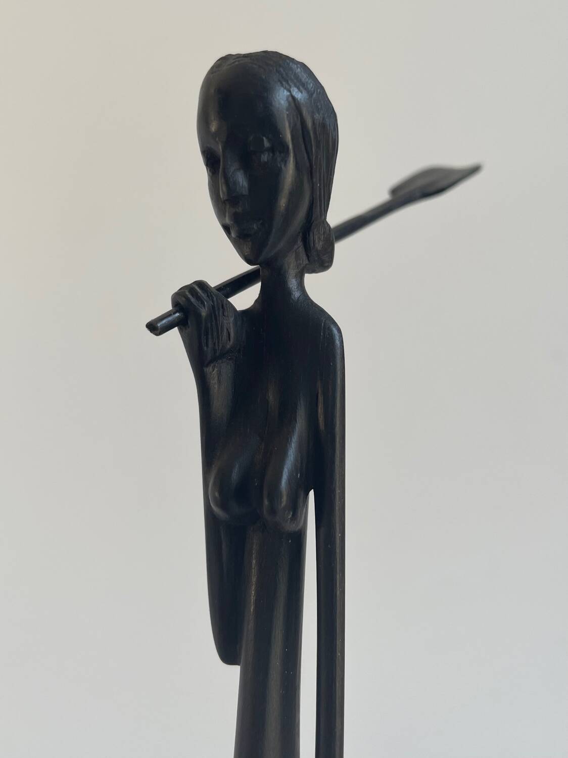Paire de sculptures africaines en bois