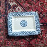 Plat de forme, plateau , de service, centre de table faïence de Gien