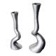 Pair of brutalist candle holders by art3, spain, 1970