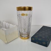 Mid-century glass vase,bohemia crystal,circa 1960's.