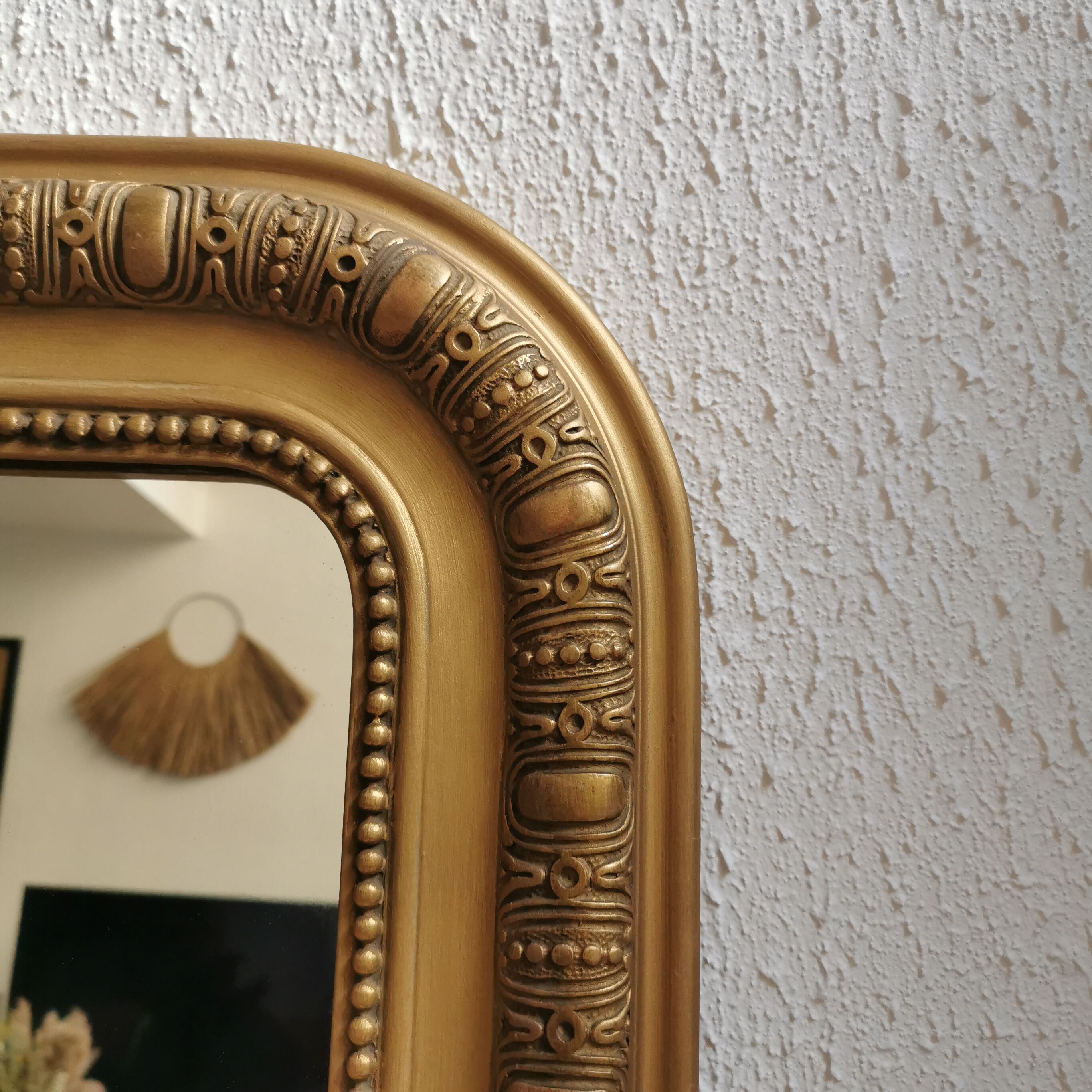 Mirror 90 x 66 cm Louis Philippe old gilded