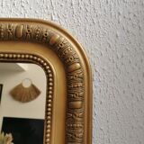 Mirror 90 x 66 cm Louis Philippe old gilded