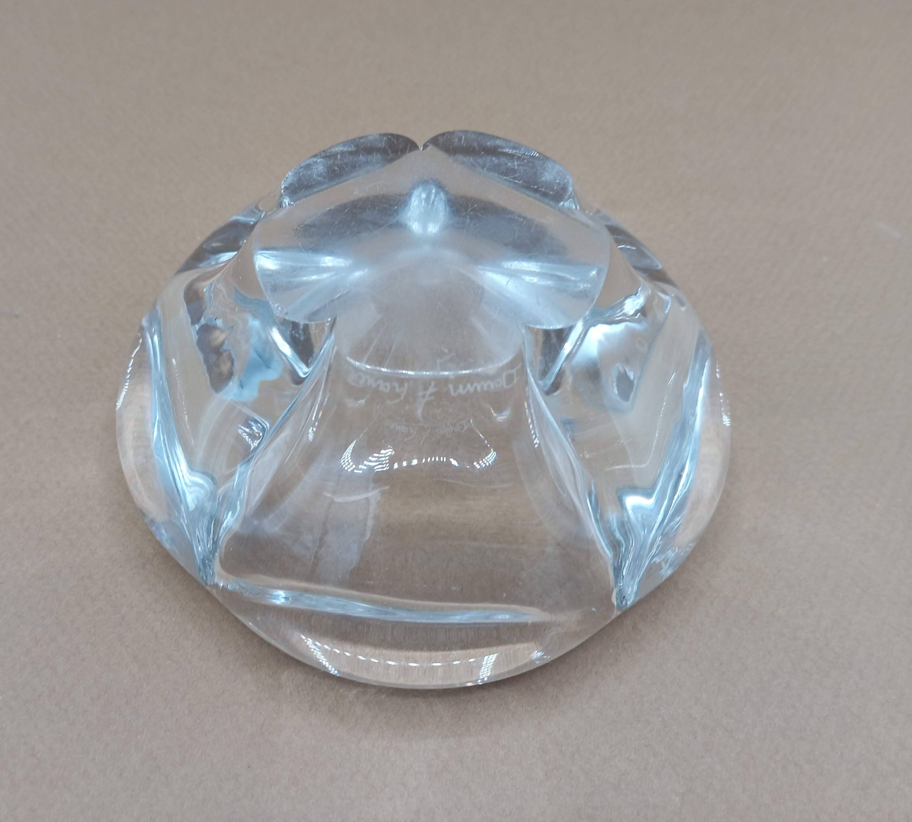 Crystal ashtray, Daum France