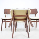 1960s Ib Kofod-Larsen Set Of 4 teak Dining Chairs Model 74 Denmark