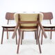 1960s Ib Kofod-Larsen Set Of 4 teak Dining Chairs Model 74 Denmark