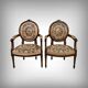 Paire de fauteuils en hêtre, style Louis XVI – début XXe