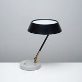 Stilux table lamp in marble and brass circa 1950