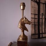 1980s horse head table lamp