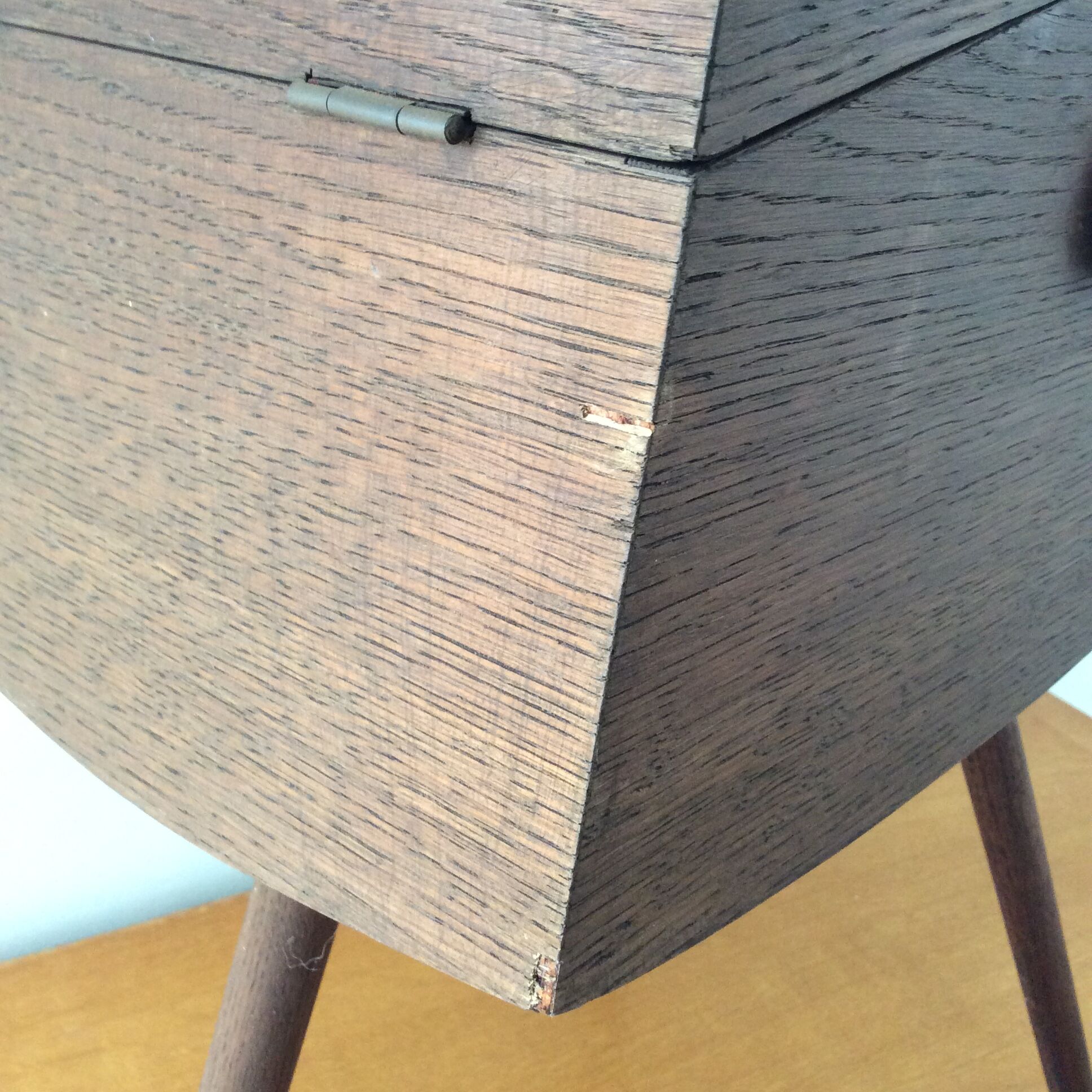 Scandinavian sewing bakset tripod of the 60s