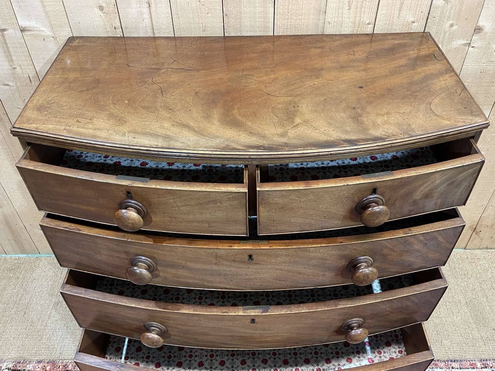 19th century Victorian mahogany chest of drawers