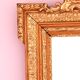 Napoleon III mirror with rich gilded ornamentation