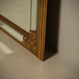 Large Revival Mirror in Gilded Resin by Deknudt Belgium 1980s