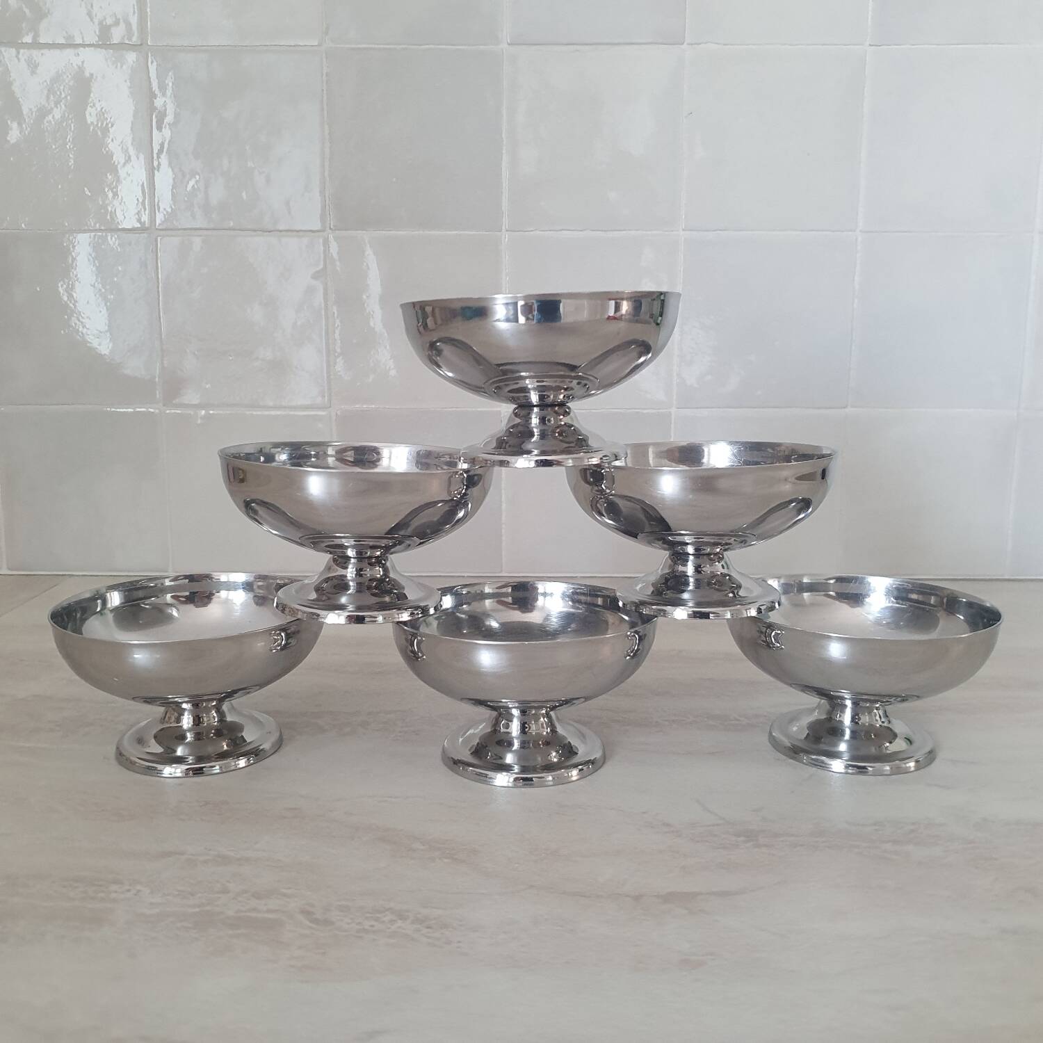 6 Remy Letang 18/10 stainless steel bowls