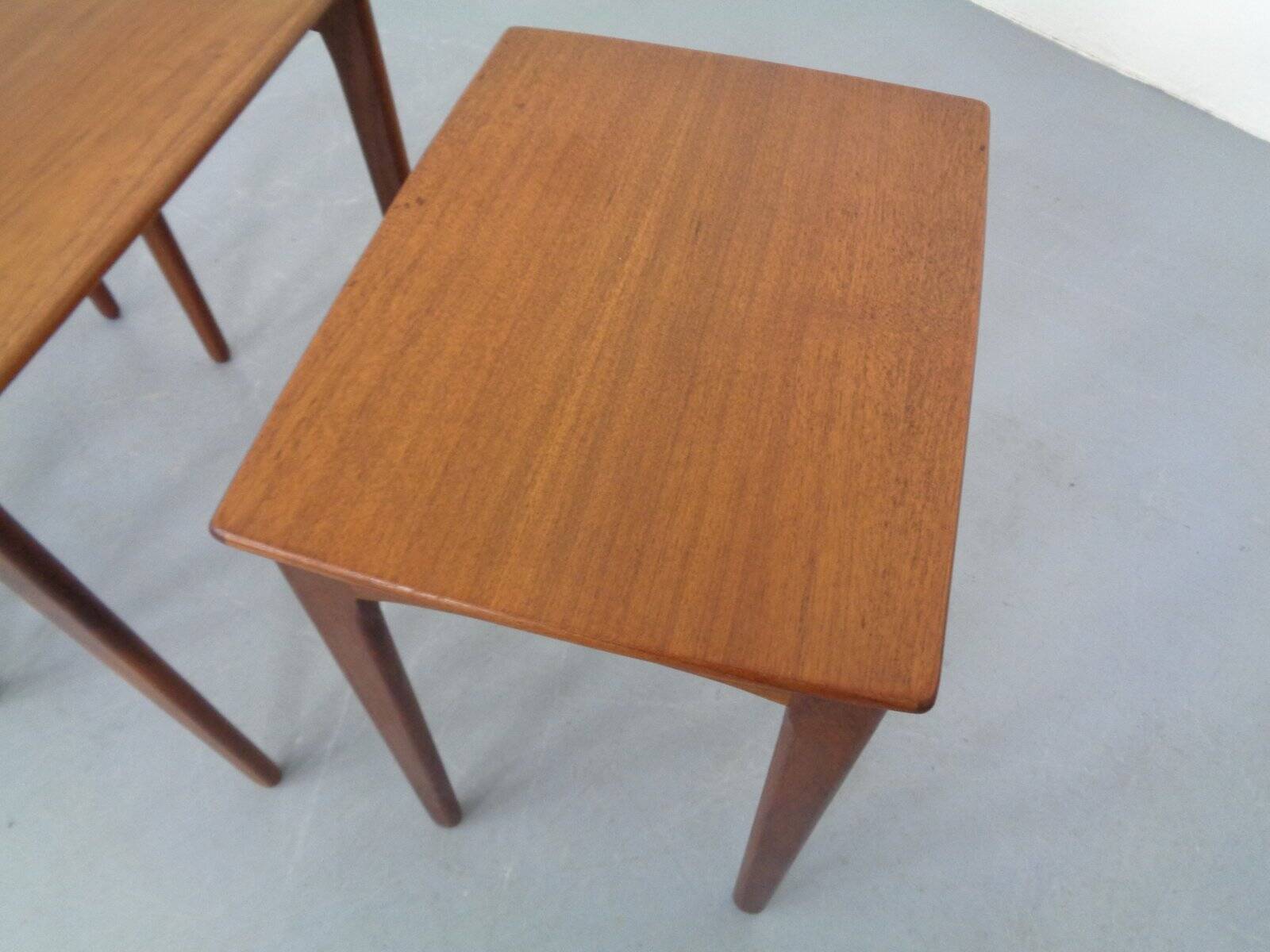 Danish Teak Nesting Tables, 1960s, Set of 3
