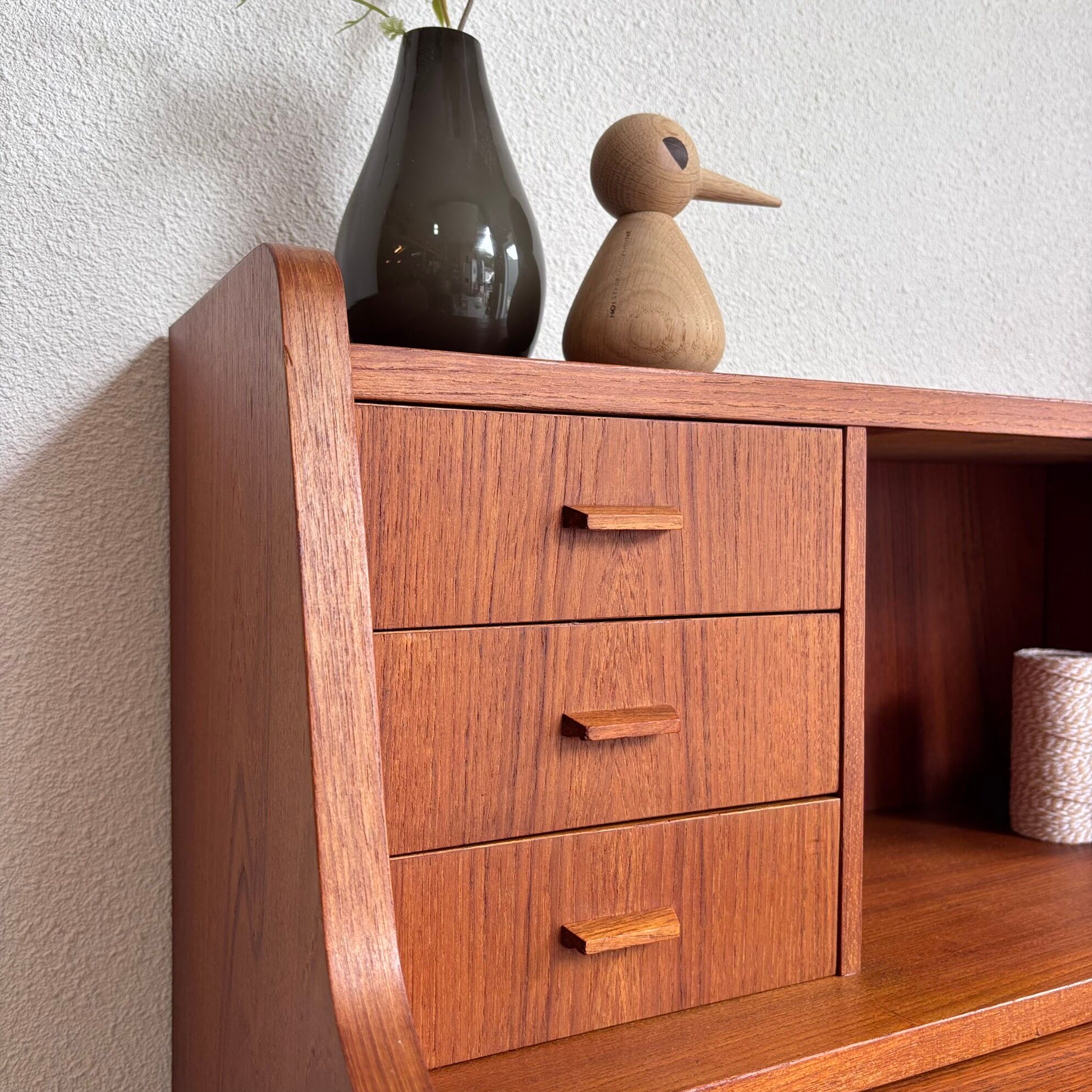 Vintage Danish secretary teak