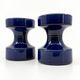 2 ceramic candle holders by Steuler • Design by Cari Zalloni • Circa 60-70