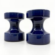 2 bougeoirs en céramique Steuler • Design Cari Zalloni • Circa 60-70