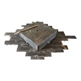 Poliarte Brutalist Wall Lamp by Albano Poli, 1970