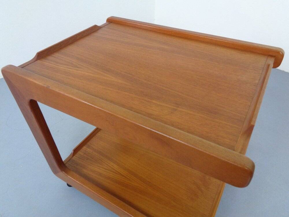 Danish Teak Serving Cart, 1960s