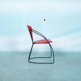 Ensemble de 4 chaises Linda, design italien des années 1980.