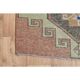 1970s Turkish Oushak Handmade Wool Cotton Orange Runner Rug 84x306