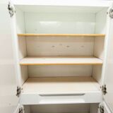 Bathroom cabinet in white metal 1960