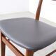 Farstrup teak wooden chairs with new skai, 1960s