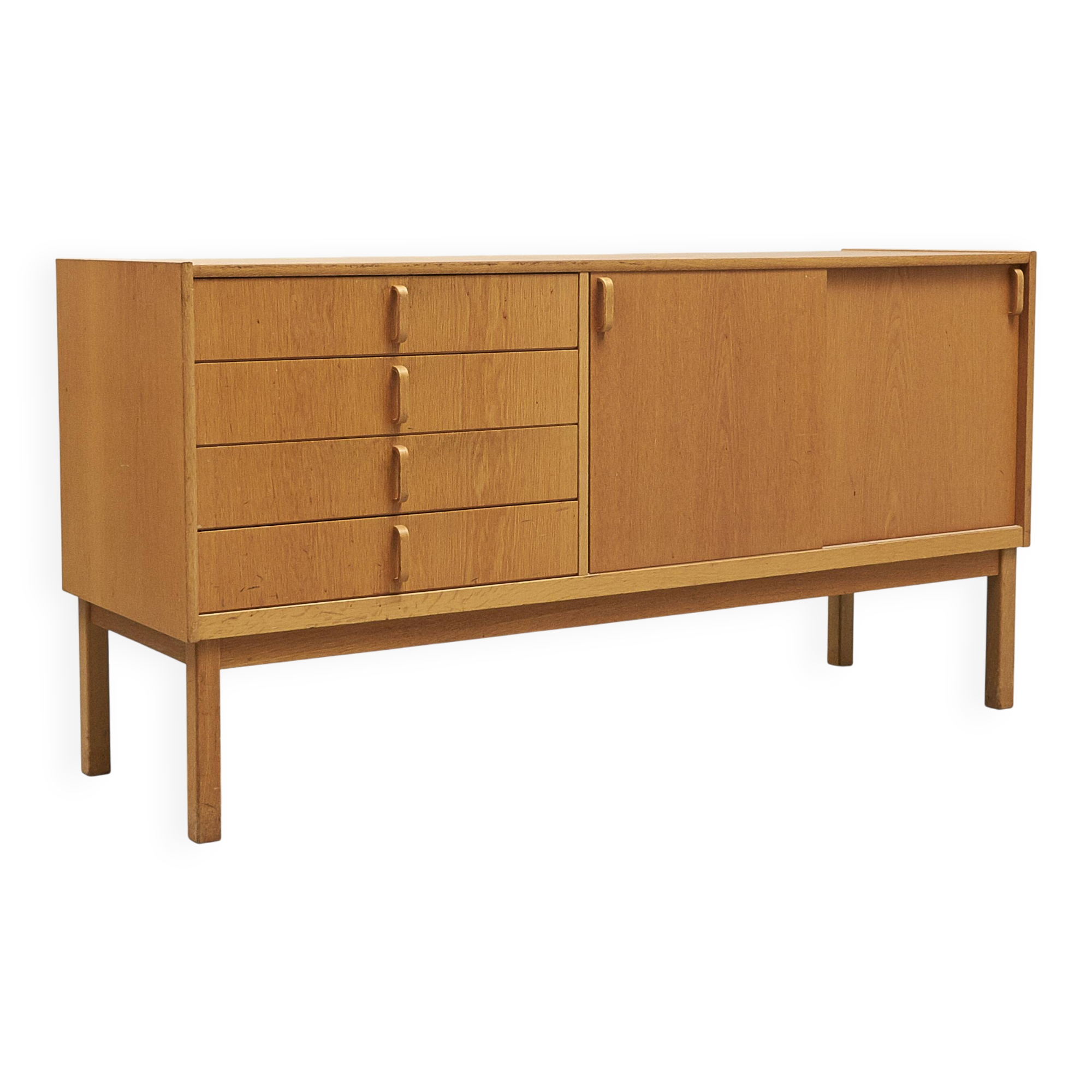 Oak buffet stamped Bodafors, Bertil Fridhagen, Sweden, 1963