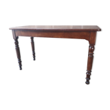 Wooden bistro table, legs turned 125 cm