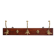 Art Nouveau coatrack in brass and oak, France ca. 1900
