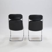 Paire de chaises cantilever en cuir par Mauser Werke Waldeck, Allemagne de l'Ouest, 19