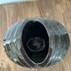 Black ceramic vase