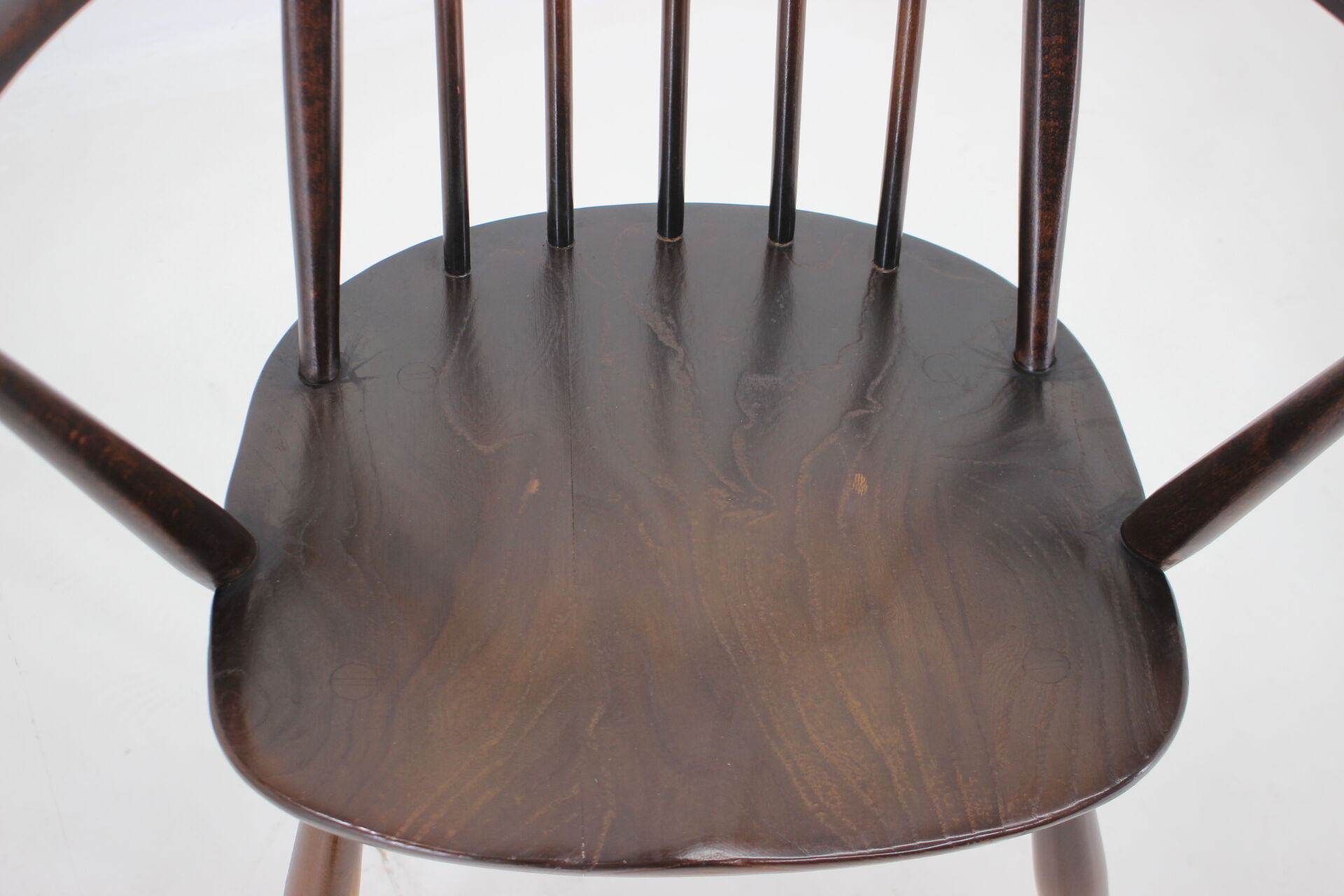 Set of 6 dining windsor chairs by Lucian Ercolani, italy, 1960