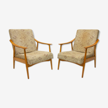 Pair of mid-century armchairs, Czechoslovakia, 1960´s