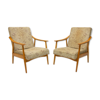Pair of mid-century armchairs, Czechoslovakia, 1960´s