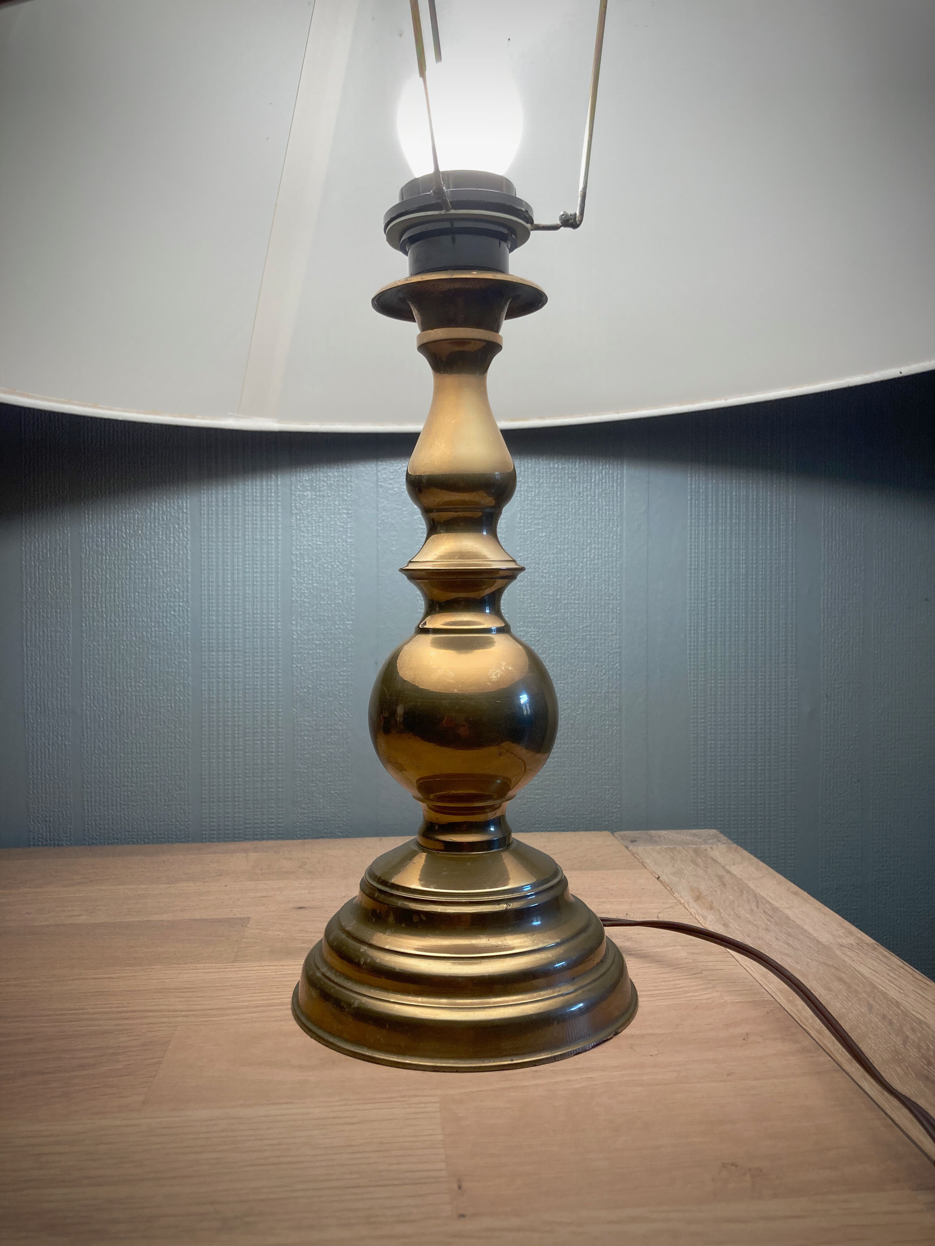 Vintage brass table lamp