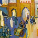 Landscape of Kairouan signed Duret