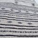 Hand-made grey and black carpet in pure wool  - 110x73cm