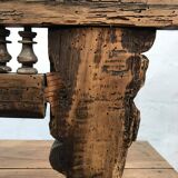 Banc ancien en châtaignier