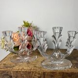 Crystal candle holders