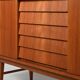 Scandinavian sideboard with louvered drawers, 1950s/60s