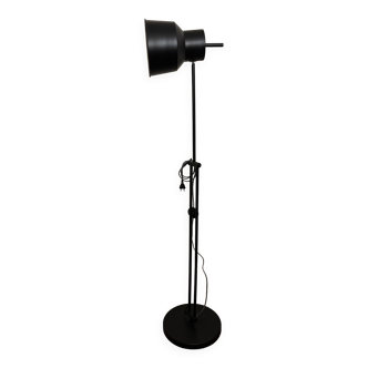 Black industrial style floor lamp