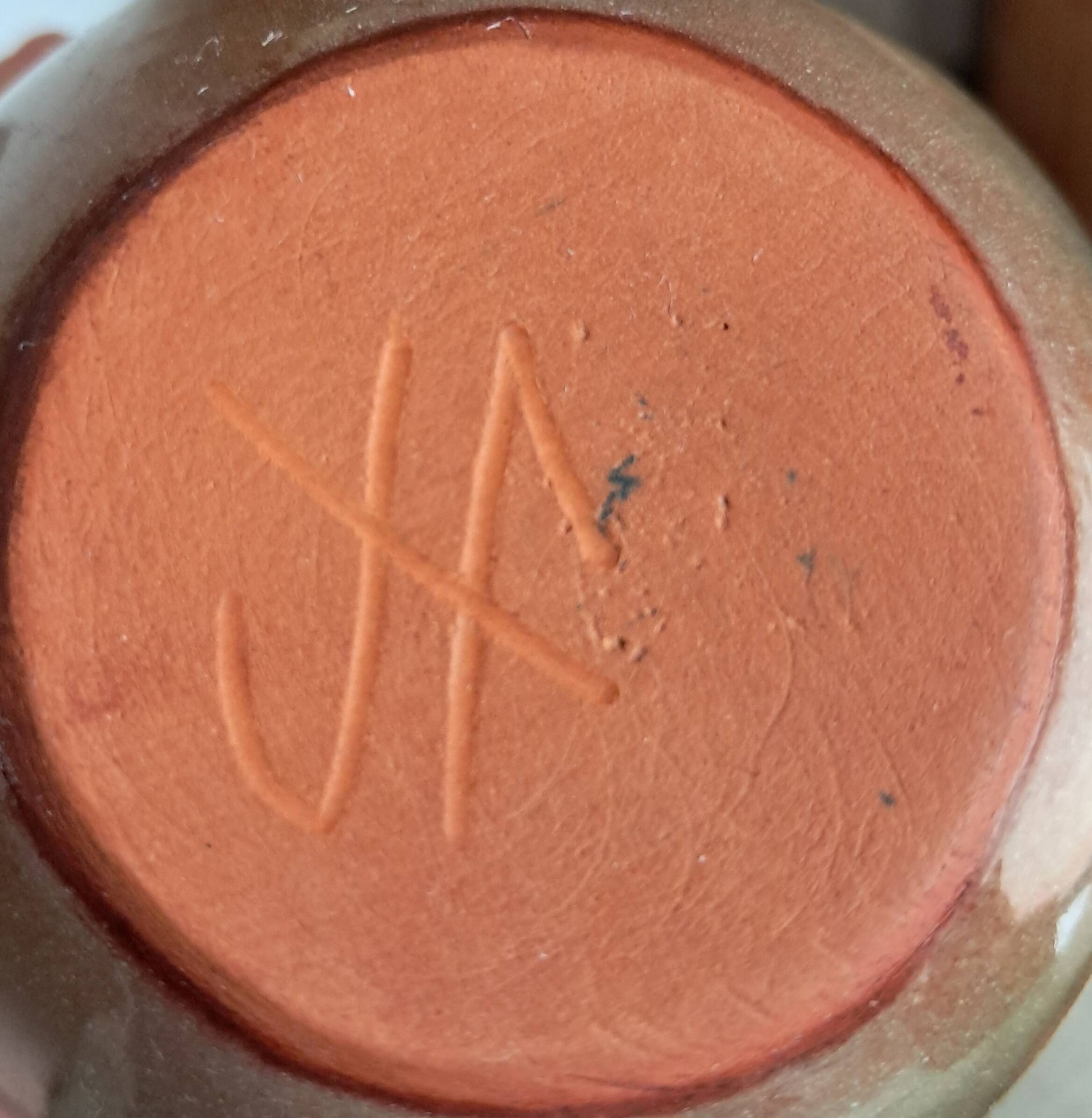 Jean Fradin vase in glazed terracotta