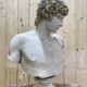 Buste D’Antinous dit Antinoüs Dicouen en plâtre modèle du Louvre