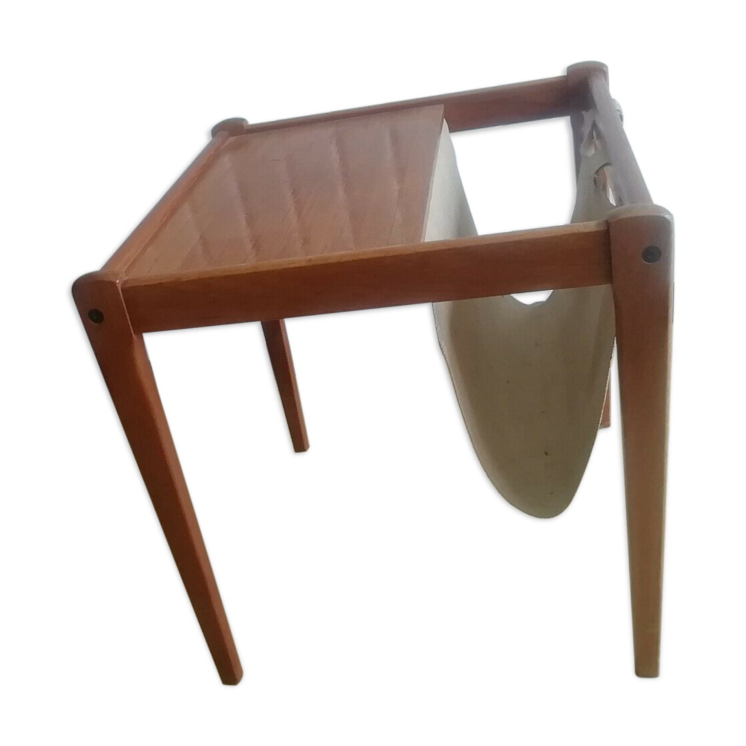 Scandinavian sofa side table 60s