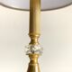 LAMPE Cristal et Métal Doré et VINTAGE
